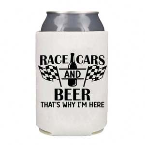 Refroidisseur de canette en néoprène personnalisé promotionnel Sublimation imprimé mousse boisson bière manchon de bouteille support trapu pliable étanche - Product Image 1