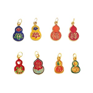 Traditional Cloisonne Enamel Gourd Pendant Mixed Shapes DIY Jewelry <b>Accessories</b> Wholesale - Product Image 5