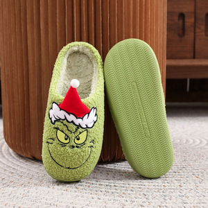 Nouvelle Arrivée Chaussons 3D <span class=keywords><strong>Grinch</strong></span> en Polyester Doux et Confortables pour Adultes, Idéals pour la Maison, l'Intérieur, l'Extérieur, les Fêtes, la Famille et Noël - Product Image 5