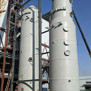 Hebei Tingqian : Tours de désulfuration en <span class=keywords><strong>fibre</strong></span> de verre personnalisées, technologie d'enroulement intégrée, services de pliage et de découpe, finition lisse - Product Image 1
