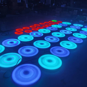 Espectáculo de Luces Navideñas, Parque de Atracciones, Luces LED Circulares Interactivas para el Suelo, Juegos Interactivos para Niños en Parques de Atracciones - Product Image 6