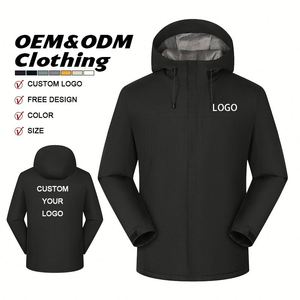 Factory Custom Men Sports <b>Warm</b> Outdoor <b>Jackets</b> Hoodie Camping Coats Thermal <b>Waterproof</b> Soft Shell <b>Jacket</b> With Hood - Product Image 3