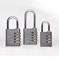 Cadenas carré en aluminium de qualité supérieure, sans clé, à code à 3 ou 4 chiffres, avec roulement à billes, étanche IP65, léger