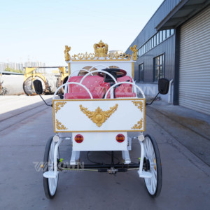 Fabricación y suministro de carruajes reales eléctricos de estilo europeo vintage para hoteles, bodas, turismo y negocios. - Product Image 1