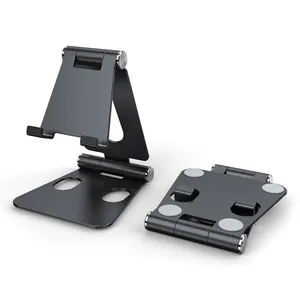 Suporte de mesa dobrável para celular com rotação super baixa de 360 °, preço de venda de fábrica, suporte de mesa com capacidade de rotação