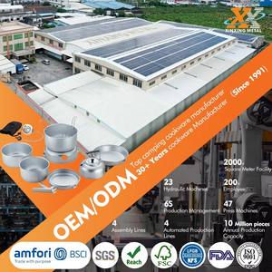 Ensemble de cuisine de camping en aluminium empilable 8 pièces avec réchaud en laiton, batterie de cuisine modulaire pour le camping en randonnée en plein air - Product Image 6