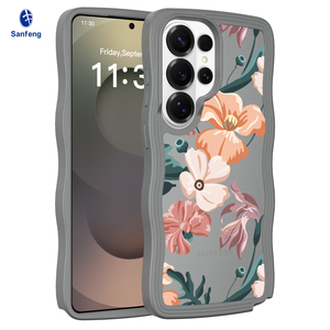 Custodia per Cellulare con Effetto Pelle e Forma Ondulata OEM/ODM per <span class=keywords><strong>Samsung</strong></span> S26 Ultra con Motivo Floreale Personalizzato - Product Image 1