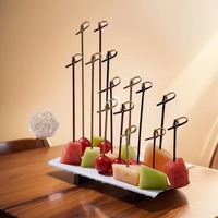 Brochettes jetables en bambou écologiques, résistantes à la chaleur, antiadhésives, soudées, faciles à nettoyer, plus de 12 pièces, Ecoware