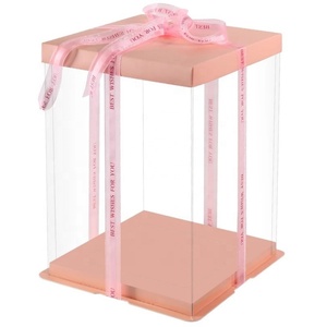 10 Inch Packaging Square Clear Plastic Original Transparent <b>Boxes</b> for Cake Clear Plastic - Product Image 2