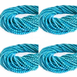 Perles rondes turquoises, pierres précieuses naturelles, <span class=keywords><strong>de</strong></span> haute qualité, <span class=keywords><strong>prix</strong></span> moins cher, nouveau, - Product Image 5