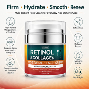 OEM corea Anti invecchiamento rapido antirughe riparazione crema viso Anti-invecchiamento quotidiano retinolo viso crema antietà con retinolo acido ialuronico - Product Image 6
