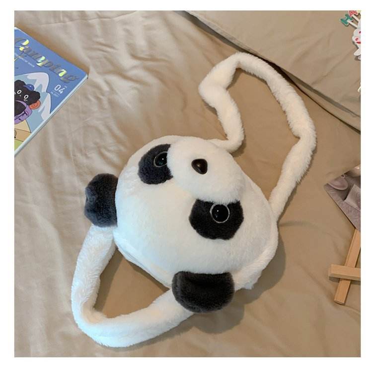 Cute Plush Japanese Cartoon Panda Handbag Crossbody Backpack Panda Shoulder Bag