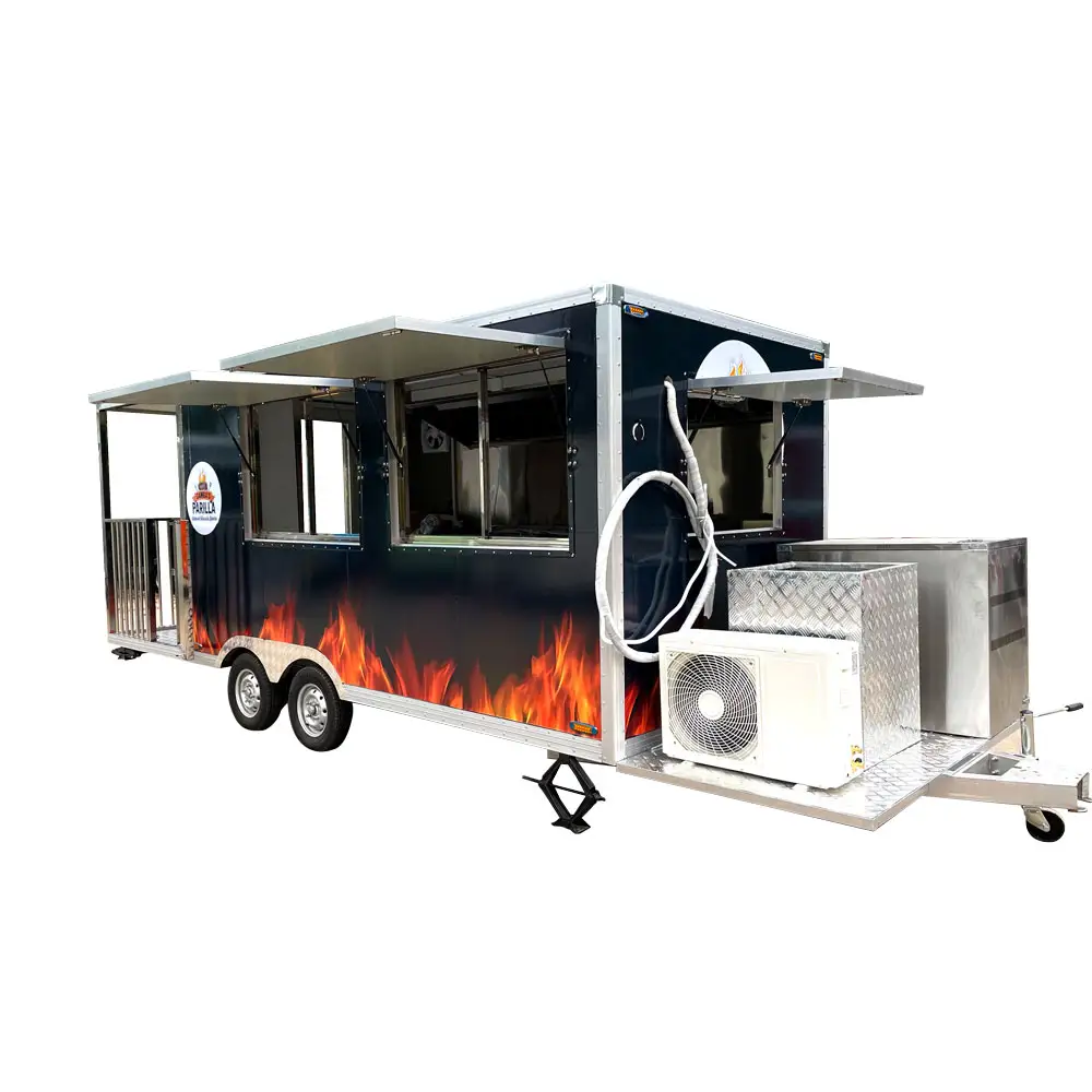 Tune 13ft Đường Di Động Thức Ăn Nhanh Trailer Hot Dog Giỏ Hàng