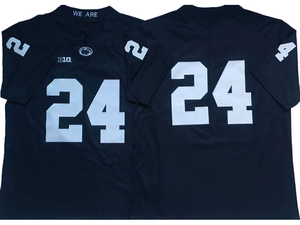 Venta al por mayor Penn State Nittany fútbol Jersey 24 # Miles Sanders alta calidad VP Limited juegos Jersey con mangas cortas - Product Image 4