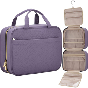 Sac de rangement portable OEM, trousse de toilette suspendue étanche, ensemble de toilette, sac de voyage pour femme - Product Image 4