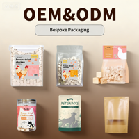 Friandises lyophilisées pour chiens 100% pures, collations pour animaux de compagnie, nourriture pour chats, poulet, canard, foie de bœuf, aliments lyophilisés pour animaux de compagnie, collations pour chats