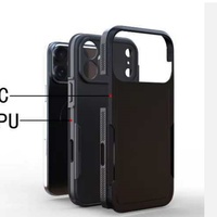 Étui double couche pour 17 Pro Max, protection robuste en TPU et PC composite, dissipation thermique magnétique, anti-traces de doigts
