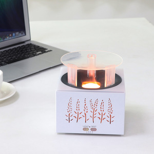 YX-2752 Tabletop <b>Humidifier</b> 0.5L USB Powered With Colorful Light And Wheat Design For Indoor Aromatherapy - Product Image 1
