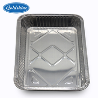 Feuille d'aluminium recyclable Récipients de stockage des aliments plaques de plateau
