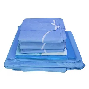 3Q OEM Custom Size Non Woven Fabric PP SMS Sterile Disposable Hospital Bed Sheet Cover Medical Supplies for Medical Equipment