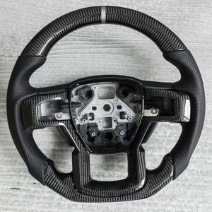 Volante <span class=keywords><strong>de</strong></span> Fibra <span class=keywords><strong>de</strong></span> Carbono Personalizado para Ford Raptor F150 F180 2015 2016 2017 2018 2019 2020, Accesorios <span class=keywords><strong>de</strong></span> Cuero para Automóvil - Product Image 1
