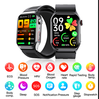 Jam Tangan Pintar Sport Android F520 Berkualitas Tinggi Unisex Layar Sentuh IPS Persegi Asisten Suara Tahan Air IP67 Daya Tahan Baterai Lama