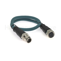 Cable Profinet con Conector M12 X-code Macho de 8 Pines a D-code Hembra de 4 Pines para Ethernet Industrial