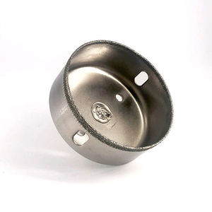 Honsen ชุดดอกสว่านเพชรเลื่อยหลุมแก้ว10ชิ้นสำหรับกระเบื้องขวดแก้วเซรามิกหินอ่อน DIY (6มม.-50มม.) - Product Image 4