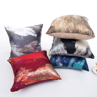 Housse de coussin en coton couleur unie, pour canapé de maison, créatif, abstrait, tendance, vente en gros,