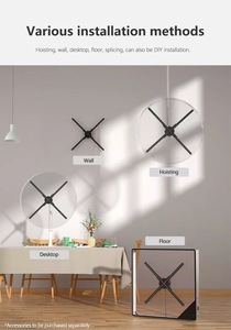 Pantalla de ventilador holográfica 3D de 100cm para publicidad en interiores y exteriores Proveedor OEM - Product Image 2