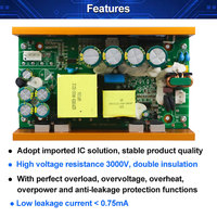 Fuente de Alimentación Conmutada VIRE AC-DC480W PFC, CA 110-240V, CC 48V 10A, Regulador de Voltaje, Módulo de Alimentación de Expansión de Eficiencia del 87%