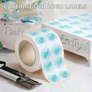 Autocollants à gratter personnalisés en feuille d'or |   Étiquettes adhésives de haute qualité avec logo pour l'emballage des achats et de l'expédition - Product Image 3