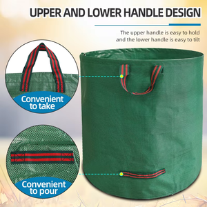 Bolsa de Jardín de Gran Capacidad para Exteriores, 106 Galones, Bolsa para Hojas y Césped, Reutilizable, Plegable, Contenedor de Almacenamiento para Jardinería - Product Image 4