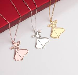 Collana AlifLamMim in Acciaio Inossidabile Inspire Jewelry, Ciondolo Islamico, Gioielli Musulmani, Regalo Sufi, Vendita Calda - Product Image 1