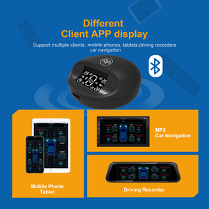 Smart Mini TPMS Sistema de monitor de alarma de presión de neumáticos de coche 4 ruedas Sensor de neumático externo Alerta de temperatura - Product Image 2