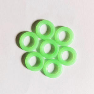 Anneaux fluorescents pour piquets de sol extérieurs, équipement de pêche, anneaux en silicone qui brillent dans le noir, accessoires pour tentes de camping et bâches, 3 mm - Product Image 2