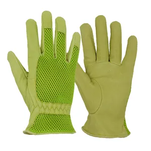 HANDLANDY Hot Sell Full Grain Pigskin leather Gardening work Gloves Household Garden gloves thorn resistant