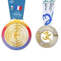 Trofeos Duraderos con Diseño Personalizado, Medalla de Bronce para Gimnasia, Ciclismo, Deportes Católicos