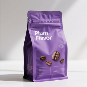 Con dấu nhiệt 100g Vật liệu lá tái sử dụng giá cả phải chăng nhựa túi đáy phẳng với van và t-dây <span class=keywords><strong>k</strong></span>éo - Product Image 5