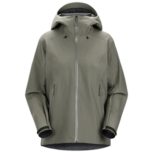 <span class=keywords><strong>Veste</strong></span> d'extérieur en tissu enduit imperméable à capuche rigide avec fermeture à glissière coupe-vent respirant col montant pour la randonnée Trekking - Product Image 1