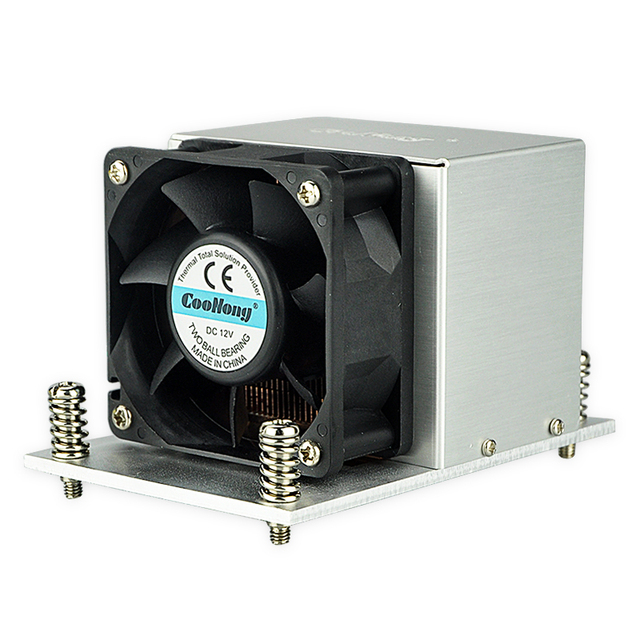 2U Server Cooler CPU Heatsink 125W TDP Copper Stacked Fin for Intel Xeon E5-1600 E5-2600 E5-4600 LGA 2011 2066