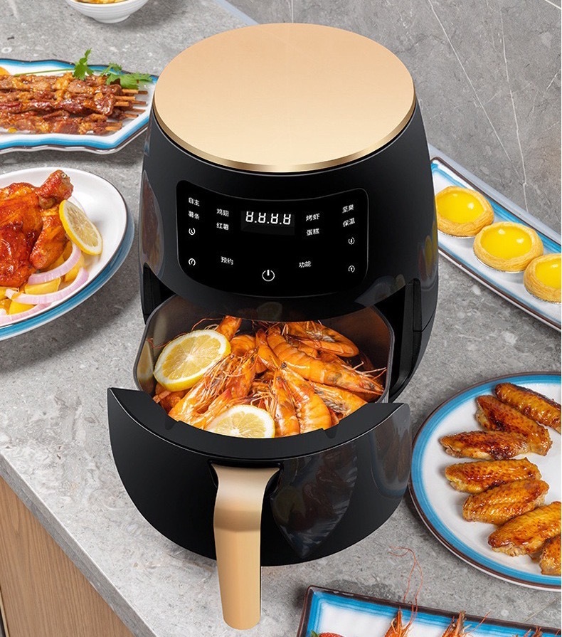 Touch Screen Smart Kitchen Appliance 6L No Oil Air Fryer for Home Hotel Outdoor & Garage Use Multifunction Plastic Air Fryer