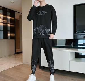 High Quality Men's Casual Outdoor Hoodies Spring Autumn <strong>Plus</strong> <strong>Size</strong> <strong>Pullover</strong> 5XL Knitted Fabric Letter Pattern T Shirt - Product Image 6