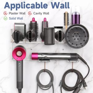 Support mural organisateur accessoires de stockage Compatible Airwrap Styler sèche-cheveux supersonique comprend des crochets de support accessoires - Product Image 2