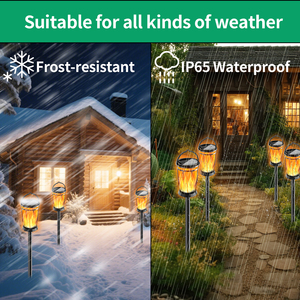 Thân thiện với môi IP65 không thấm nước <span class=keywords><strong>LED</strong></span> năng lượng mặt trời Torch đèn với cảm biến chuyển động nhỏ ngoài trời Đèn năng lượng mặt trời cho vườn giáng sinh trang trí nội thất - Product Image 4