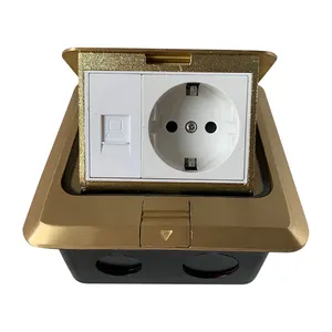 Elegant Design French Style Fast And Soft Pop Up Floor Box With French Socket