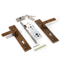 Serrure de porte mécanique silencieuse moderne et simple, poignées universelles pour portes et fenêtres intérieures, poignée de porte en bois pour chambre à coucher, garantie 2 ans