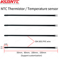 Termistor NTC MF52D, Sensor de Temperatura con Cabeza Epoxi de 3mm, 5K 10k 50K 100K 200K B3950 B3435, Sensor de Resistencia de Coeficiente Negativo