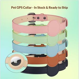 <span class=keywords><strong>2026</strong></span> 도매 애플 에어태그 고양이 강아지 애완동물 목걸이 스카프 PU 위치추적 분실방지 버클 잠금 사계절 애완동물 용품 - Product Image 4