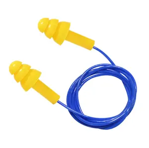 Reusable Ear Plugs With Plastic Box Packing Silicone Ear Plugs Foam Earplugs